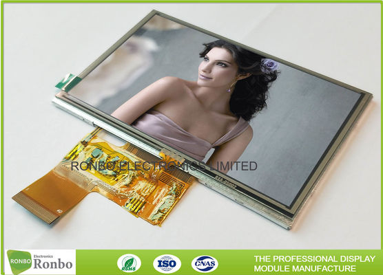 5.0 Inch 800 * 480 Resistive Touch Screen LCD Display RGB 40pin